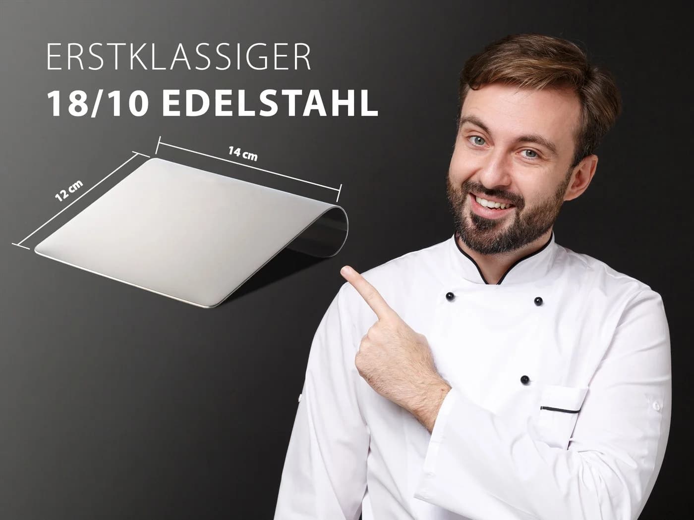 Hausfelder Küchenschaufel 2er Set Edelstahl Silber - Bild 3