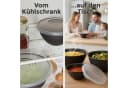 Hausfelder Salatschüssel Set 8-tlg. mit Deckel Anthrazit Schwarz Kunststoff Bild 4