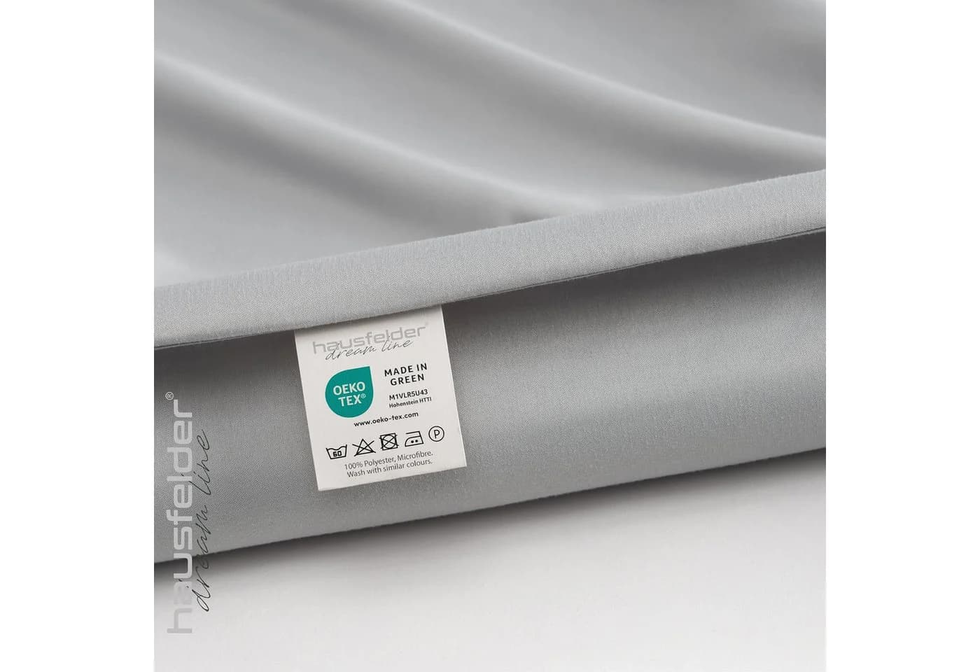 Hausfelder Bettwäsche Set 200x200 Mikrofaser Anthrazit - Bild 5