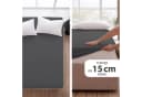 Hausfelder Spannbettlaken Anthrazit Jersey-Baumwolle Bild 5
