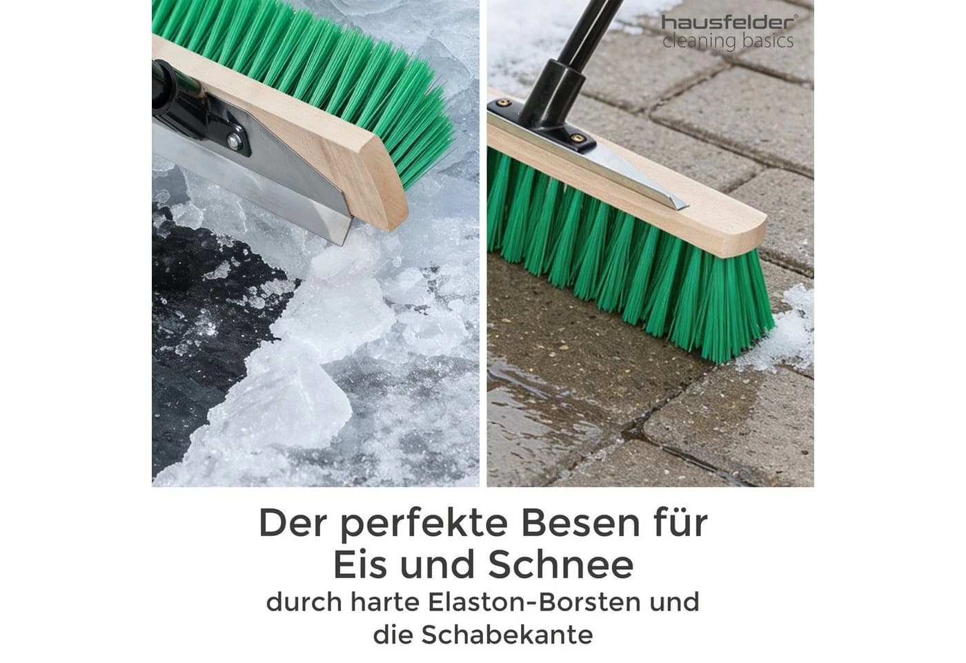 Hausfelder Gartenbesen mit Kratzkante und Metallstiel - Bild 4