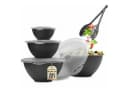 Hausfelder Salatschüssel Set 10-tlg. Kunststoff Schwarz Bild 2