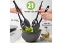Hausfelder Salatschüssel Set 10-tlg. Kunststoff Schwarz Bild 5