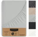 Hausfelder Spannbettlaken Grau Jersey-Baumwolle Rundum Gummizug Bild 2