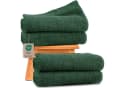 Hausfelder Duschtuch 4er Set Dunkelgrün 100% Baumwolle Frottee Bild 2