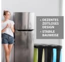 Hausfelder Müllsackständer mit Deckel Schwarz 60-120l Bild 3