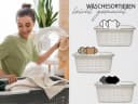 Hausfelder Wäschekorb Set 2x 35L Weiß Kunststoff Bild 5