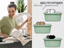 Hausfelder Wäschekorb Set 35l Grün Kunststoff Bild 1