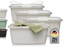Hausfelder Wäschewanne Set 4x 35L Weiß Kunststoff Bild 2