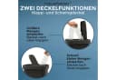Hausfelder Mülleimer 10L Schwarz mit Klapp-Schwingdeckel Bild 3