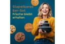 Hausfelder Frischhaltedosen 6er Set Rund Kunststoff Schwarz Bild 1