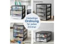 Hausfelder Schubladenbox Schubladenschrank A4 mit 5 Schubladen, Schreibtisch Ordnungssystem, leicht zu reinigen, BPA-freier Kunststoff Bild 5