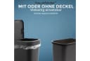 Hausfelder Papiermülleimer 10l Schwarz 2er Pack Bild 4