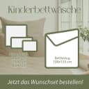 Hausfelder Kinderbettwäsche Set 2-teilig Crinkle-Effekt Grün Bild 1