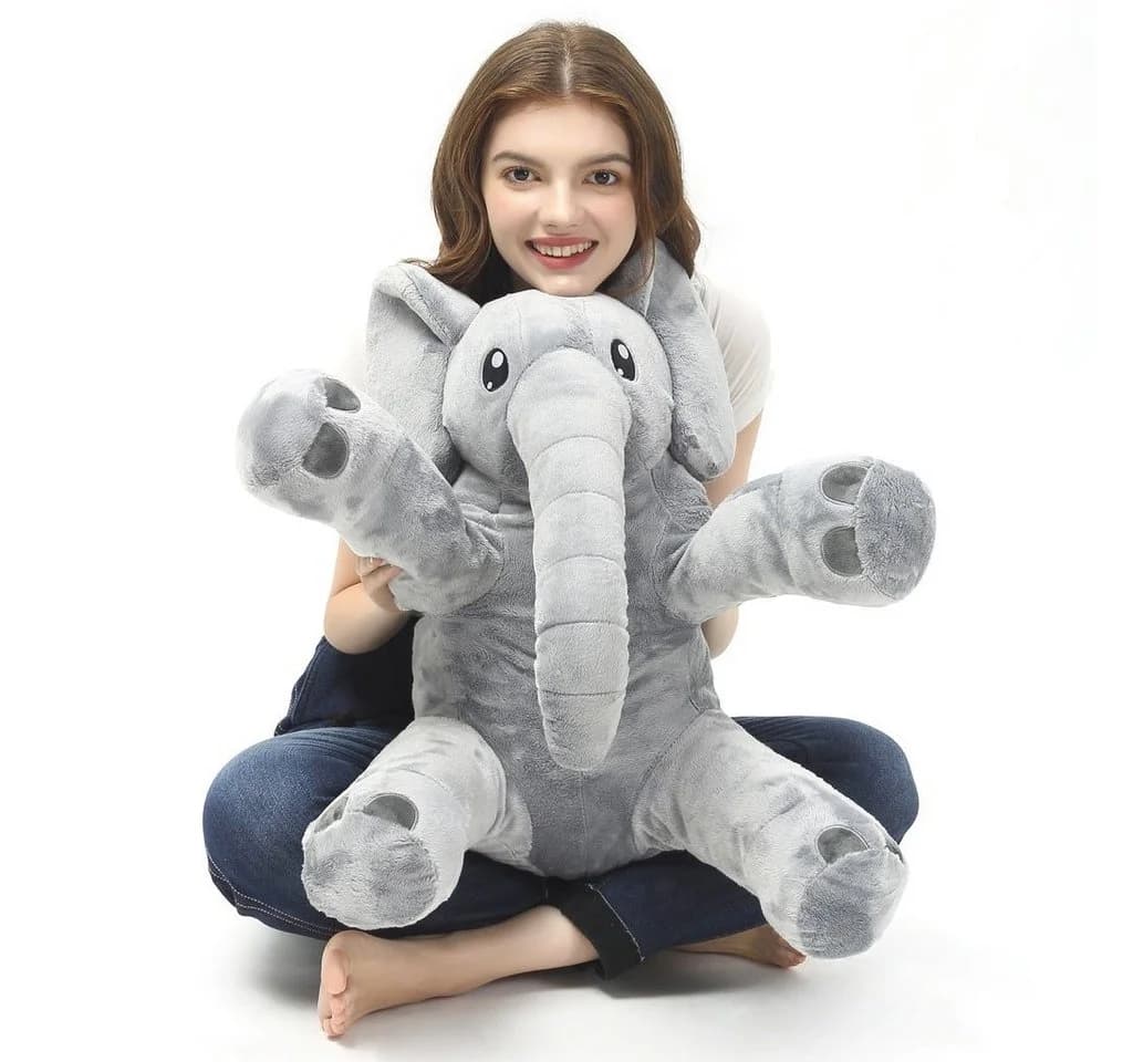 Corimori Kuscheltier Elefant Nuru Grau XXL 55cm - Bild 5