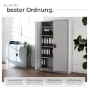 tectake Aktenschrank Komplettset Grau mit Schlüssel Bild 4