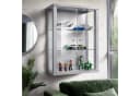 K-Möbel Hängevitrine C1012 Silber Glasvitrine mit 2 Glastüren Bild 2