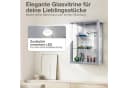 K-Möbel Hängevitrine C1012 Silber Glasvitrine mit 2 Glastüren Bild 5