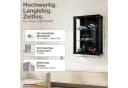 K-Möbel Hängevitrine C1012 Schwarz mit 2 Glastüren Bild 1