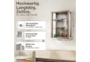 K-Möbel Hängevitrine C1012 Glasvitrine Braun 2 Glastüren Bild 1