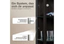 K-Möbel Glasvitrine C1014 Schwarz mit LED-Beleuchtung Bild 4