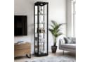 K-Möbel Glasvitrine C1016 Weiß mit LED-Beleuchtung Bild 2