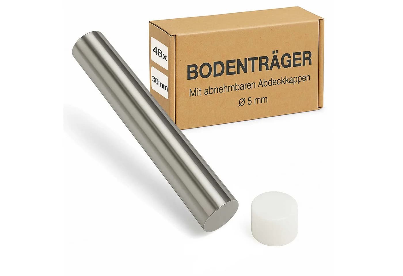K-Möbel Regalbodenträger Stahl 48-tlg. silber - Bild 2