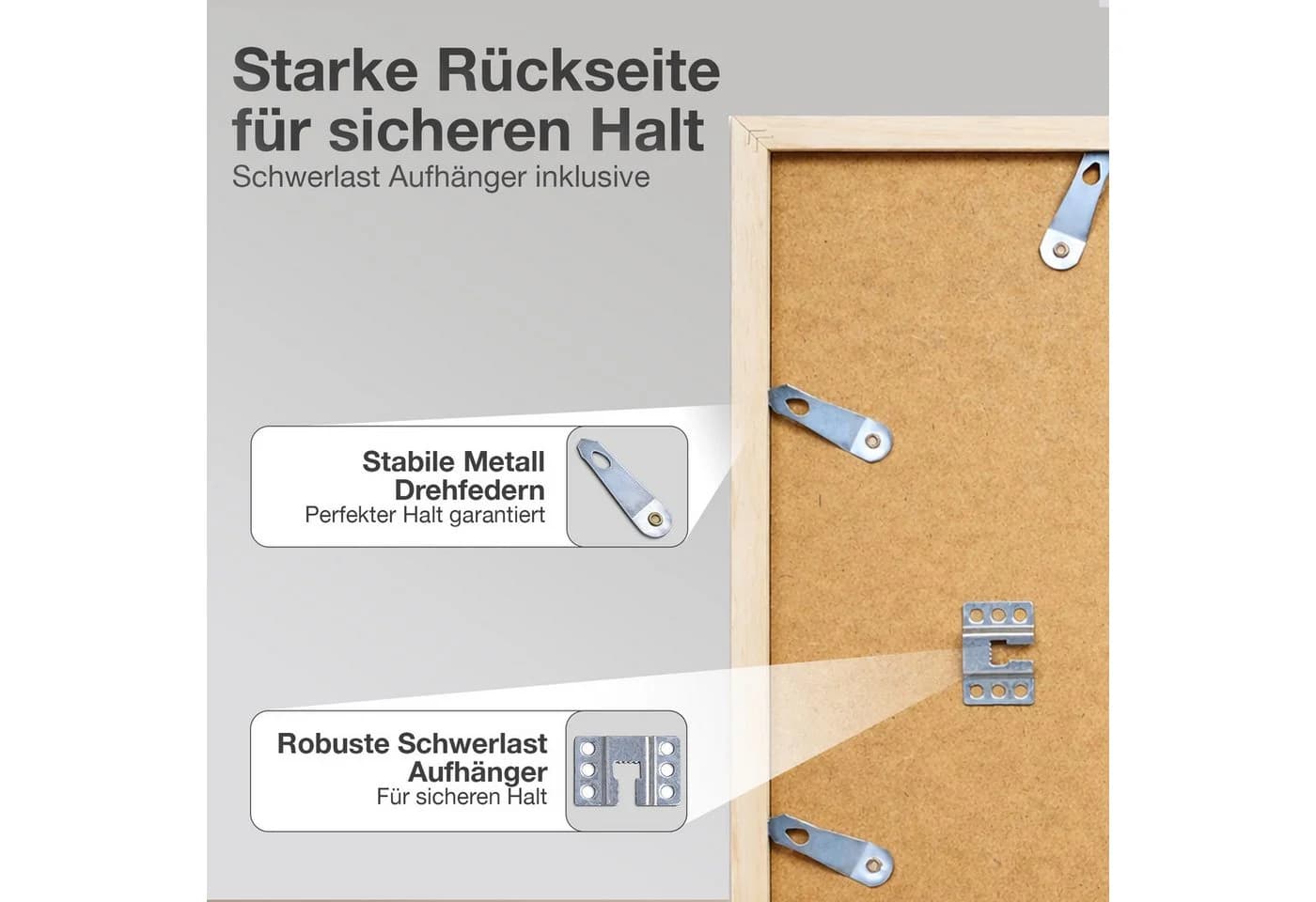 K-Möbel Schallplattenrahmen 40x60 cm Echtholz mit Passepartout - Bild 5