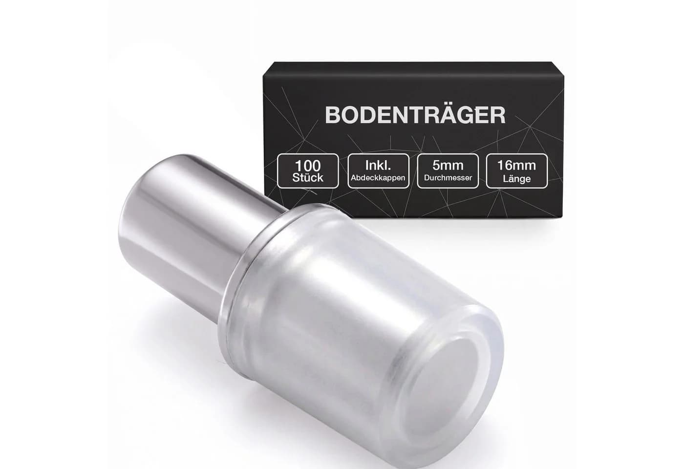 K-Möbel Regalbodenträger 100-tlg. Vernickelter Stahl Silber - Bild 2