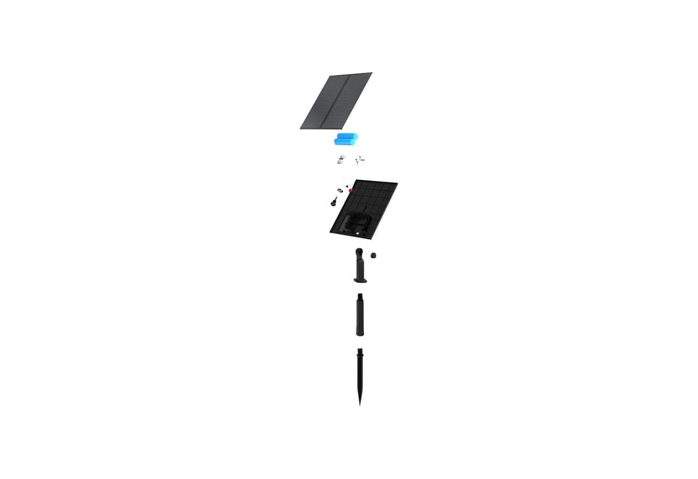 ENOVALITE Solar LED-Gartenstrahler 4-Stück 5 W 90 Lm 3-Lichtmodi