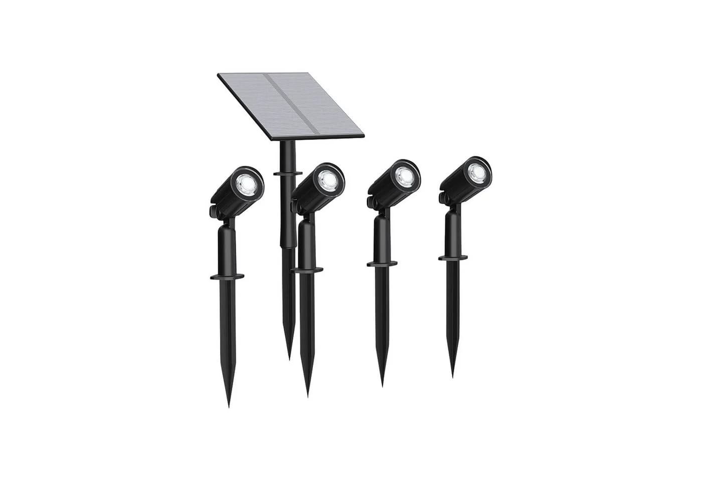 ENOVALITE Solar LED-Gartenstrahler 4-Stück 5 W 90 Lm 3-Lichtmodi - Bild 2