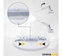 ENOVALITE LED Einbauleuchte LED CCT Panel, 18W, 1880 lm, ø225x17mm, LED fest integriert, warmweiß, CCT, neutralweiß, kaltweiß, Lochdurchm. variabel, Lichtfarbe einstellbar Bild 5
