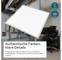 LUXULA LED Panel 40W 4000K Neutralweiß IP44 Aluminium Bild 4