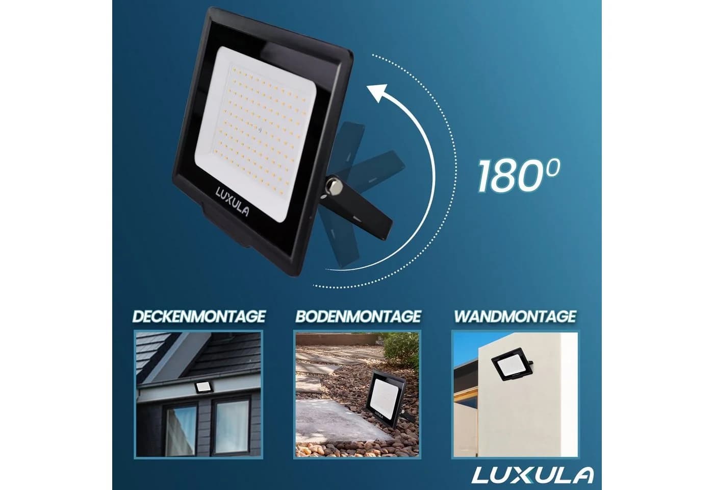 LUXULA LED Flutlichtstrahler Bewegungsmelder 10W Warmweiß Neutralweiß 1000lm IP65 - Bild 4