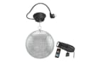 SATISFIRE Discolicht Spiegelkugel Komplettset 20cm mit Motor und LED Pinspot Bild 2