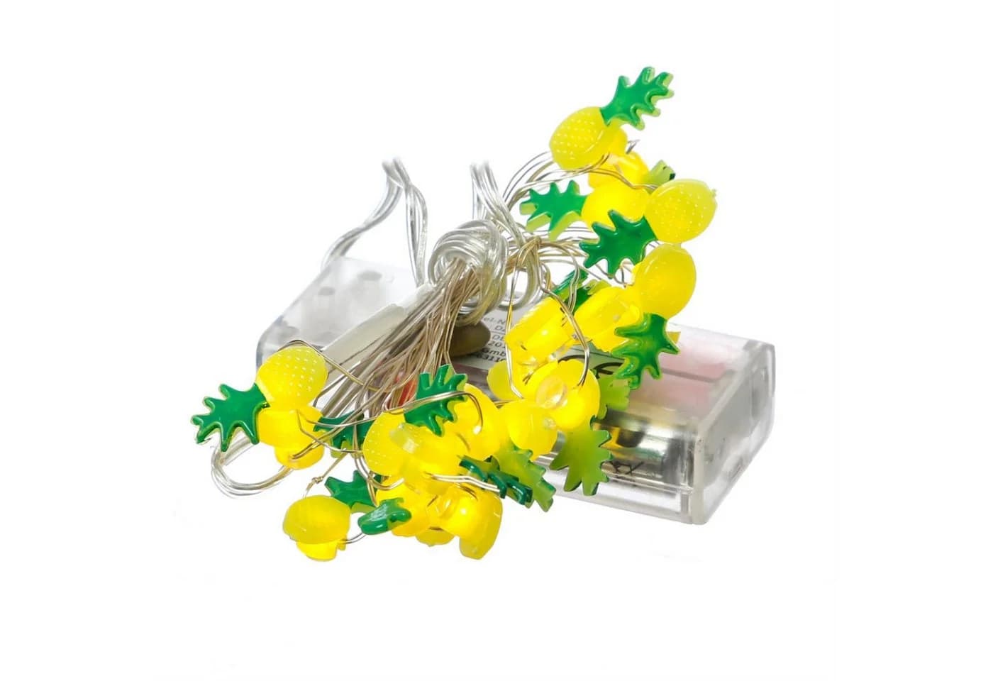 MARELIDA LED-Lichterkette Ananas 20LED Batteriebetrieb Gelb/Grün - Bild 2