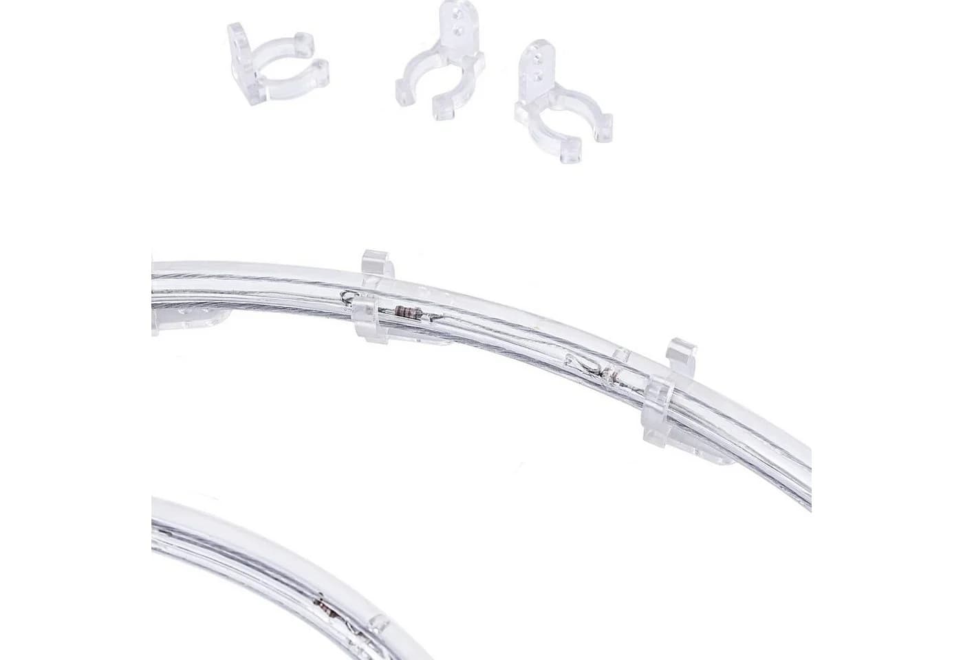 WEBBOMB LED-Lichterschlauch Befestigungsclips 100 Stück Halterung - Bild 4