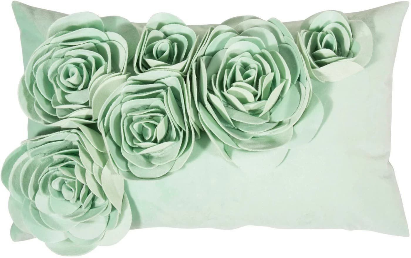 Dekokissen PAD Floral Mint Unifarben 3D - Bild 2
