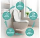 Benkstein WC-Sitz Premium Toilettendeckel antibakteriell oval weiß Bild 1