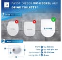 Benkstein WC-Sitz Premium Toilettendeckel antibakteriell D-Form Weiß Bild 2