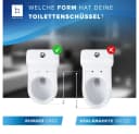 Benkstein WC-Sitz Premium Toilettendeckel antibakteriell D-Form Weiß Bild 4