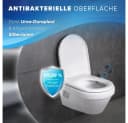 Benkstein WC-Sitz Premium Toilettendeckel antibakteriell D-Form Weiß Bild 5