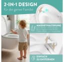 Benkstein Kinder-WC-Sitz mit Absenkautomatik und abnehmbarem Kindersitz Weiß Bild 1