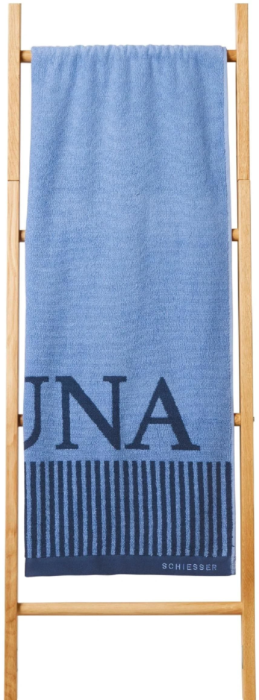 Saunatuch SCHIESSER Rom Hellblau Frottier 100% Baumwolle - Bild 5