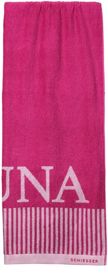Schiesser Saunatuch Rom Fuchsia 100% Baumwolle Frottier - Bild 2