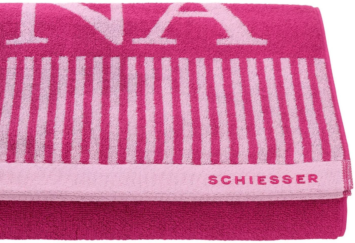 Schiesser Saunatuch Rom Fuchsia 100% Baumwolle Frottier - Bild 4