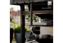 Blumtal Grillbürste Premium Edelstahl 3er Kopf Schwarz Bild 1