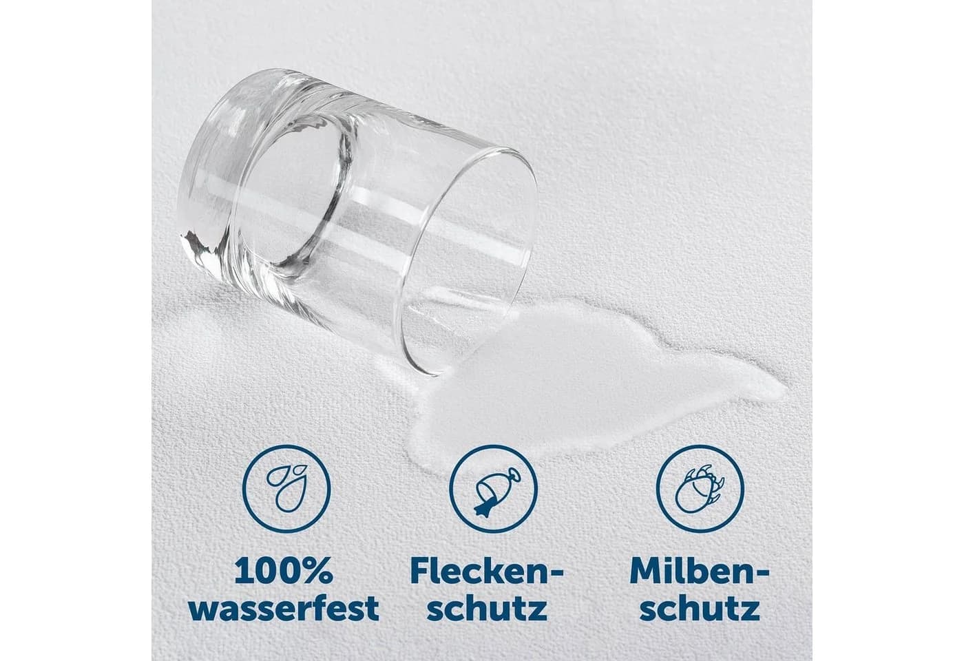 Blumtal Matratzenschoner wasserdicht weiß Frottee - Bild 3