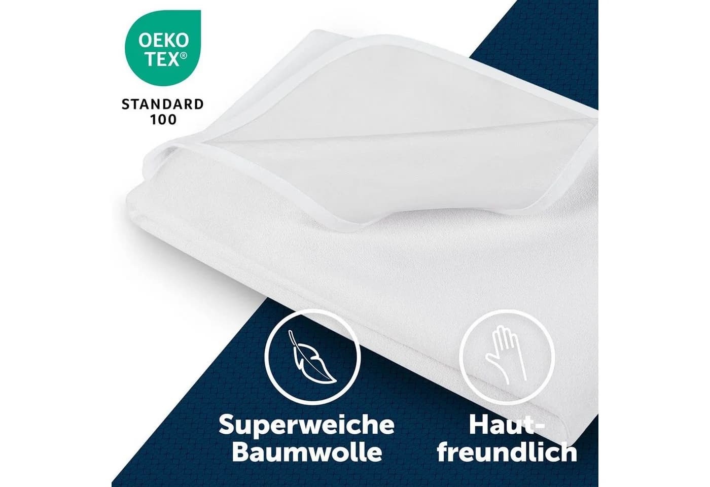 Blumtal Matratzenschoner wasserdicht weiß Frottee - Bild 5