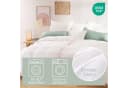 Blumtal Mako-Satin Bettwäsche 2-teilig 100% Baumwolle Weiß Premium Bild 3